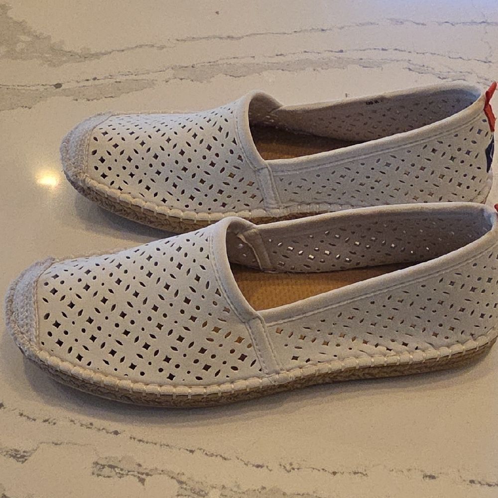 Seastar white eyelet women’s beachcomber espadrille size 9 - Picture 5 of 10